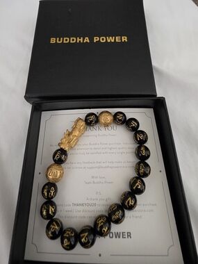 Unisex Buddha Power Bracelets.